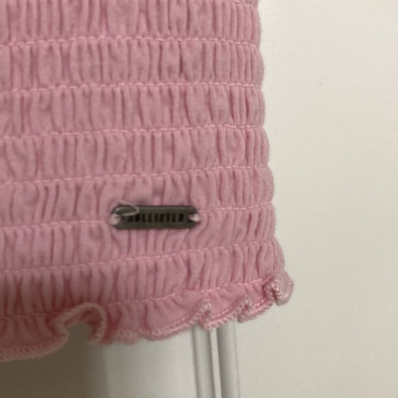 hollister pink ruffled crop tank - Picture 3 of 4